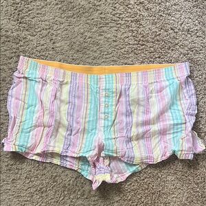 Striped Pastel Sleep Shorts